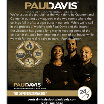 Paul Davis Restoration - Damage Restoration Near Me - Flowood, Mississippi Paul Davis Restoration - Damage Restoration Near Me - Flowood, Mississippi