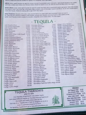 Menu photo 2 Coyote Cantina Redondo Beach, CA