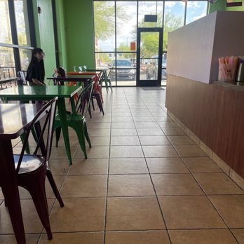 Bing's Boba Tea - Colorful tables and modern lighting. - Coffee & Tea Near Me - Tucson, Arizona