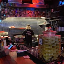 The Cardinal Bar - That dog is almost done.