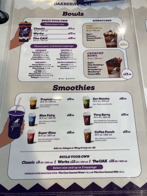 Menu photo 2 Oakberry Acai Santa Monica, CA