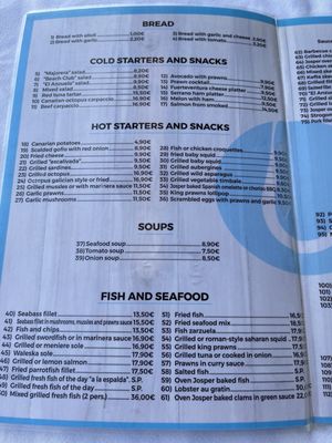 Menu photo 3 El Anzuelo Corralejo, GC Menu photo 3 El Anzuelo Corralejo, GC