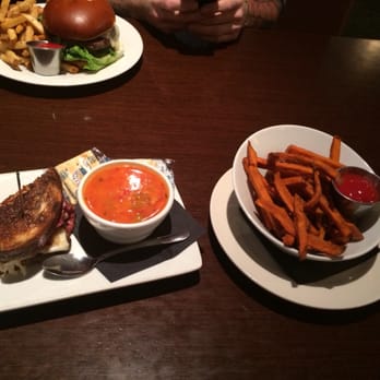 Santa Fe Capitol Grill - 1/2 pastrami Ruben, shrimp soup and a side of sweet potatoes fries.. - Burgers Near Me - Santa Fe, New Mexico Santa Fe Capitol Grill - 1/2 pastrami Ruben, shrimp soup and a side of sweet potatoes fries.. - Burgers Near Me - Santa Fe, New Mexico