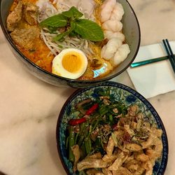 Ho Jiak Town Hall - laksa, belachan kangkung, & tofu skins