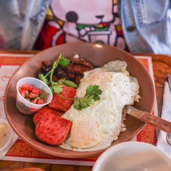 Uncle Mike's Place - Skirt steak and Spam Combo - Breakfast & Brunch Near Me - Chicago, Illinois