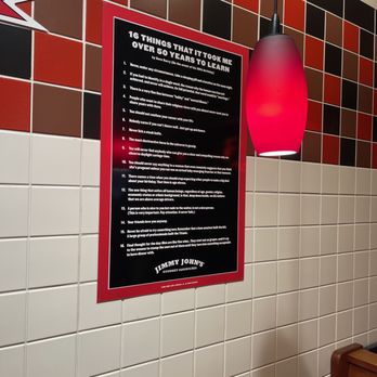 Jimmy John's - a menu on the wall - Sandwiches Near Me - Denton, Texas Jimmy John's - a menu on the wall - Sandwiches Near Me - Denton, Texas