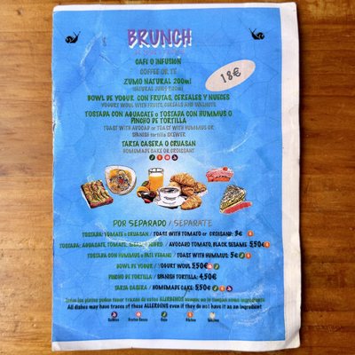 Menu photo 1 Viva Chapata Madrid, M Menu photo 1 Viva Chapata Madrid, M