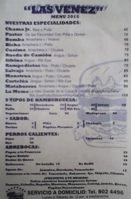Menu photo 4 Las Venez Cancún, ROO Menu photo 4 Las Venez Cancún, ROO