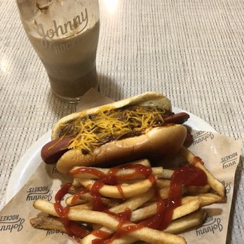Johnny Rockets - Coke float was delicious and so was the hot dog - American Near Me - Brownsville, Texas
