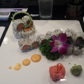 Hajime - My plate, spicy salmon, spicy tuna and the yellowtail jalapeño roll. - Japanese Near Me - Elk River, Minnesota Hajime - My plate, spicy salmon, spicy tuna and the yellowtail jalapeño roll. - Japanese Near Me - Elk River, Minnesota