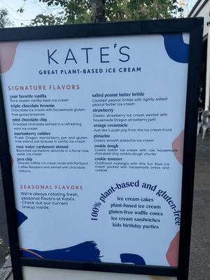 Menu photo 2 Kate's Ice Cream Portland, OR Menu photo 2 Kate's Ice Cream Portland, OR