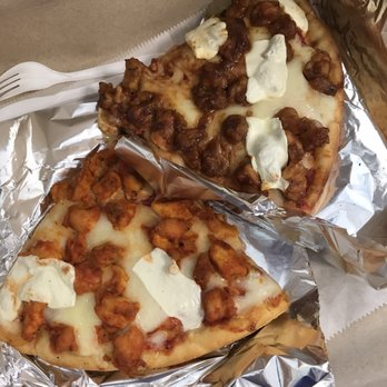 Pizza Stop - Bbq chicken (top) and buffalo chicken - Pizza Near Me - New York, New York Pizza Stop - Bbq chicken (top) and buffalo chicken - Pizza Near Me - New York, New York