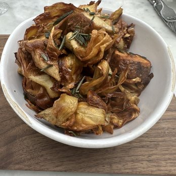RH Rooftop Restaurant at RH West Palm - Crispy Artichoke - Wine Bars Near Me - West Palm Beach, Florida