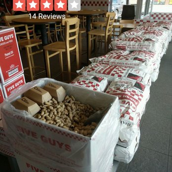 Five Guys - Complimentary peanuts and fresh Idaho potatoes. - Burgers Near Me - Rossford, Ohio Five Guys - Complimentary peanuts and fresh Idaho potatoes. - Burgers Near Me - Rossford, Ohio
