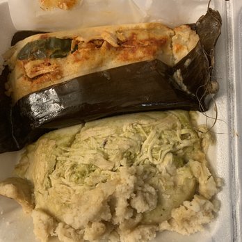 OBX Tortilleria y Panaderia - 2 kinds of chicken tamales - Mexican Near Me - Kill Devil Hills, North Carolina OBX Tortilleria y Panaderia - 2 kinds of chicken tamales - Mexican Near Me - Kill Devil Hills, North Carolina