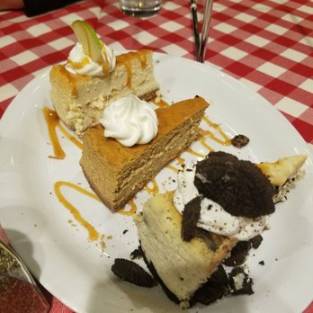 Grimaldi's Pizzeria - Cheesecake Trio with Carmel Apple, pumpkin and Oreo - Pizza Near Me - Brookfield, Wisconsin Grimaldi's Pizzeria - Cheesecake Trio with Carmel Apple, pumpkin and Oreo - Pizza Near Me - Brookfield, Wisconsin
