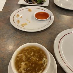eC's Asian Station - Hot and Sour soup, Asian Salad