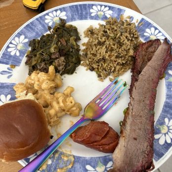 Rollin Smoke BBQ - The Pit Special - 5 Meats 3 Sides plate - Barbeque Near Me - Avondale, Arizona