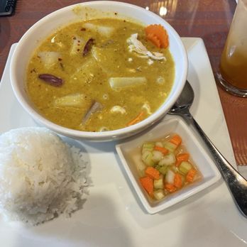 Chaang Thai - C3. Yellow Curry with white rice & cucumber salad - Thai Near Me - Colorado Springs, Colorado Chaang Thai - C3. Yellow Curry with white rice & cucumber salad - Thai Near Me - Colorado Springs, Colorado