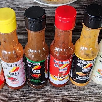 El Cata - Hreat selection of hot sauce - Seafood Near Me - Lemon Grove, California