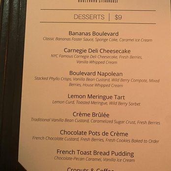Boulevard Steakhouse - Dessert Menu - Steakhouses Near Me - Edmond, Oklahoma Boulevard Steakhouse - Dessert Menu - Steakhouses Near Me - Edmond, Oklahoma