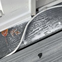 Caulk all over my deck a day after install.