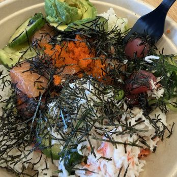Pokeworks - Salmon and ahi tuna bowl BYOB - Salad Near Me - Costa Mesa, California Pokeworks - Salmon and ahi tuna bowl BYOB - Salad Near Me - Costa Mesa, California