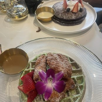 Breaking Dawn Brunch - Pandan waffle Ube pancakes - Breakfast & Brunch Near Me - Los Gatos, California
