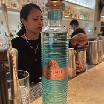 Kyma - Tequila at the bar - Greek Near Me - New York, New York