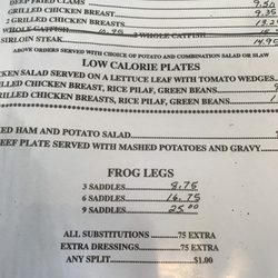 Cardinal Inn - Interesting menu choice.