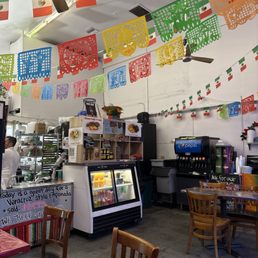 Inside restaurant