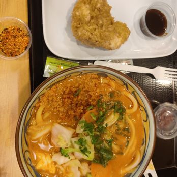Marugame Udon - Tan tan udon, fully vegetarian and chicken karage - Japanese Near Me - Honolulu, Hawaii Marugame Udon - Tan tan udon, fully vegetarian and chicken karage - Japanese Near Me - Honolulu, Hawaii
