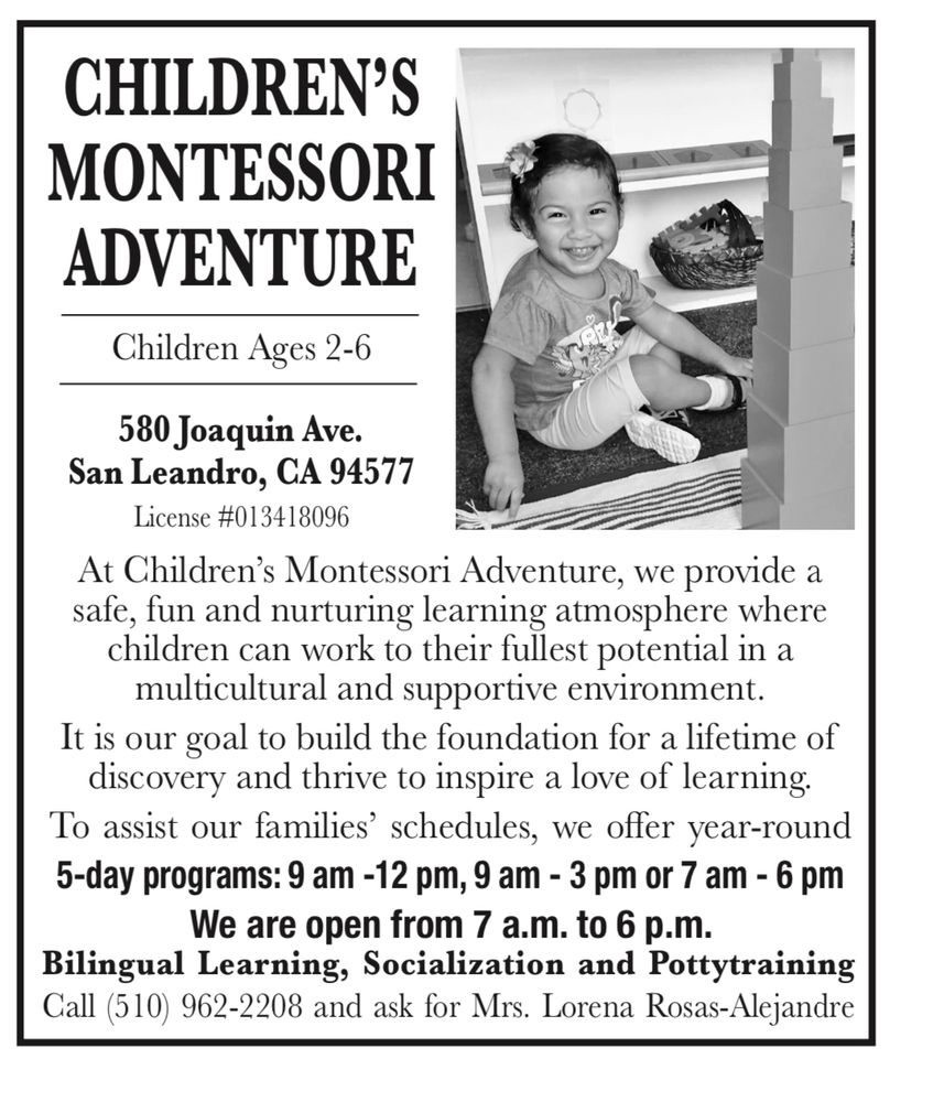 Children's Montessori Adventure - childcare center in San Leandro, CA