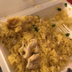 Ming Garden - Chicken fried rice. This was a weird color with weird ingredients but tasted great. Try something new! You might like it!