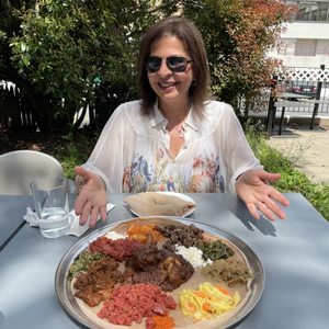 Photo of Bete Ethiopian Cuisine & Cafe - Silver Spring, MD, United States. The meat platter/combo was a best way to sample the variety of foods they offer. The raw beef (kitfo) was so good.