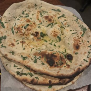 Khan Saab Desi Craft Kitchen - Garlic Naan - Pakistani Near Me - Fullerton, California