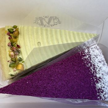 Lady M Cake Boutique - Pistachio and purple yam - Bakeries Near Me - San Diego, California Lady M Cake Boutique - Pistachio and purple yam - Bakeries Near Me - San Diego, California