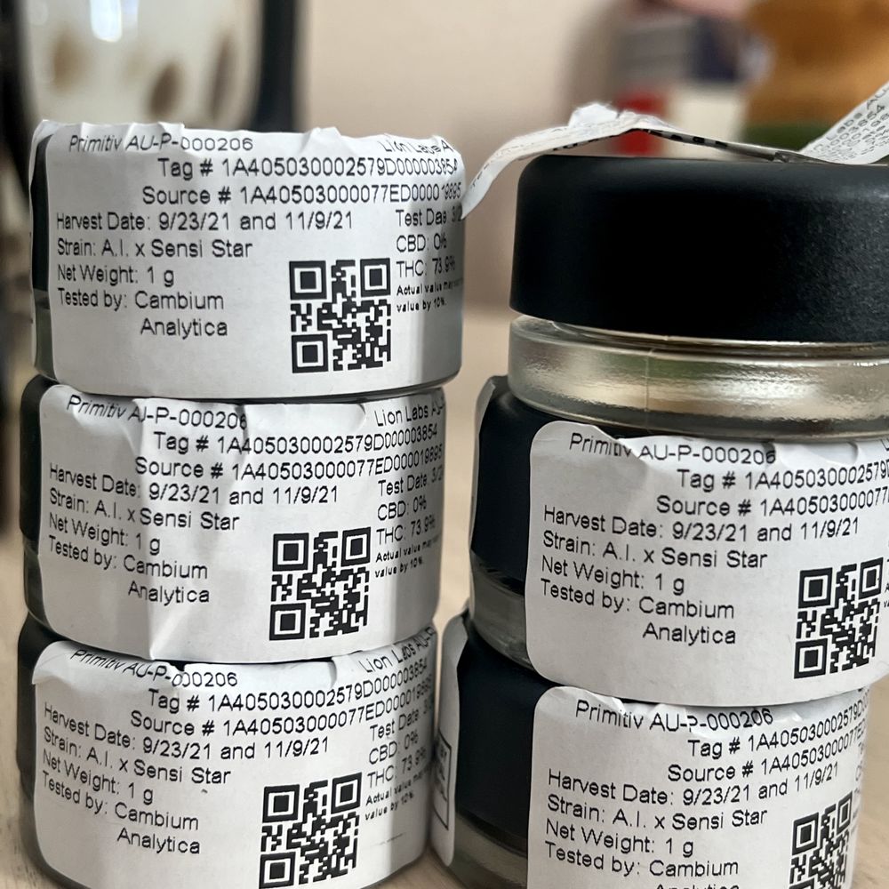 Primitiv Niles - 6 jars of primitiv's 2 year old bunk rosin - Cannabis Dispensaries Near Me - Niles, Michigan Primitiv Niles - 6 jars of primitiv's 2 year old bunk rosin - Cannabis Dispensaries Near Me - Niles, Michigan