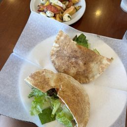 Falafel and Hummus Pita Falafel and Hummus Pita