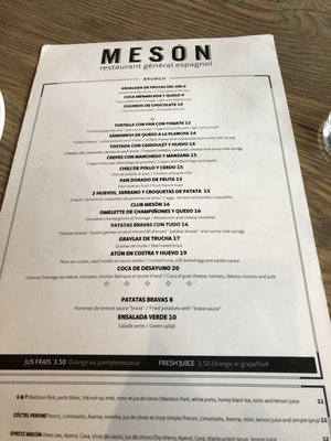 Menu photo 5 Mesón Montreal, QC Menu photo 5 Mesón Montreal, QC