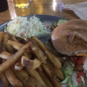 Coach's Pub & Eatery - Yummy burger.., this was a quarter pound special that was very small portion of meat but delicious and plenty of food with sides - American Near Me - Inverness, Florida Coach's Pub & Eatery - Yummy burger.., this was a quarter pound special that was very small portion of meat but delicious and plenty of food with sides - American Near Me - Inverness, Florida