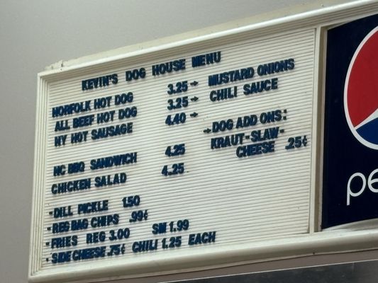 Menu photo 2 Kevin's Dog House Virginia Beach, VA Menu photo 2 Kevin's Dog House Virginia Beach, VA