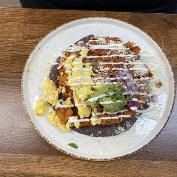Madres Brunch - Chilaquiles rojos. - Breakfast & Brunch Near Me - Whittier, California Madres Brunch - Chilaquiles rojos. - Breakfast & Brunch Near Me - Whittier, California