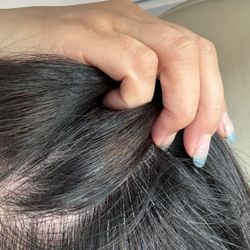 Aisha's Salon & Spa - Not fully covered! But color is everywhere on my ears and skin