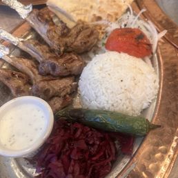 Grilled Lamb Chop platter
