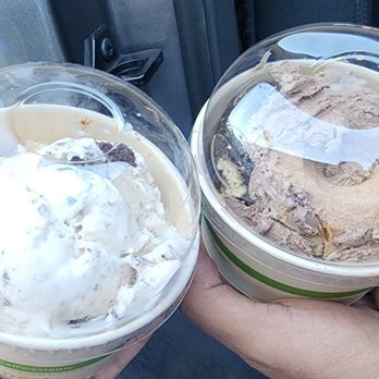 Baskin-Robbins - Two two-scoops: 1) Jamoca Almond Fudge & Oreo Cookies & Cream 2) Peanut Butter Chocolate & Oreo Cold Brew - Ice Cream & Frozen Yogurt Near Me - Ewa Beach, Hawaii Baskin-Robbins - Two two-scoops: 1) Jamoca Almond Fudge & Oreo Cookies & Cream 2) Peanut Butter Chocolate & Oreo Cold Brew - Ice Cream & Frozen Yogurt Near Me - Ewa Beach, Hawaii