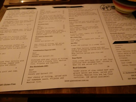 Menu photo 3 PJ's Mexican Kitchen Melbourne, VIC Menu photo 3 PJ's Mexican Kitchen Melbourne, VIC