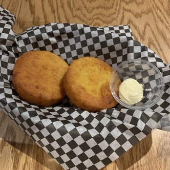 Bobby Q - Cornbread app with butter - Barbeque Near Me - Phoenix, Arizona