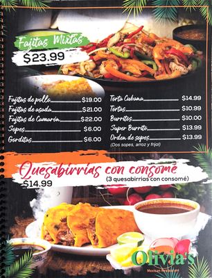 Menu photo 3 Olivia’s Mexican Restaurant Castroville, CA Menu photo 3 Olivia’s Mexican Restaurant Castroville, CA