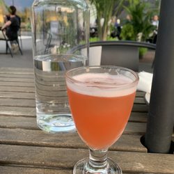 Drink on patio area